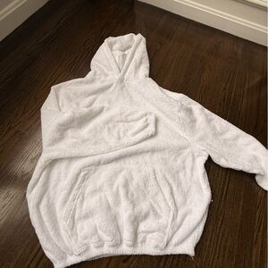 Cozy White Hoodie. Skims oversized, small. Terry cloth